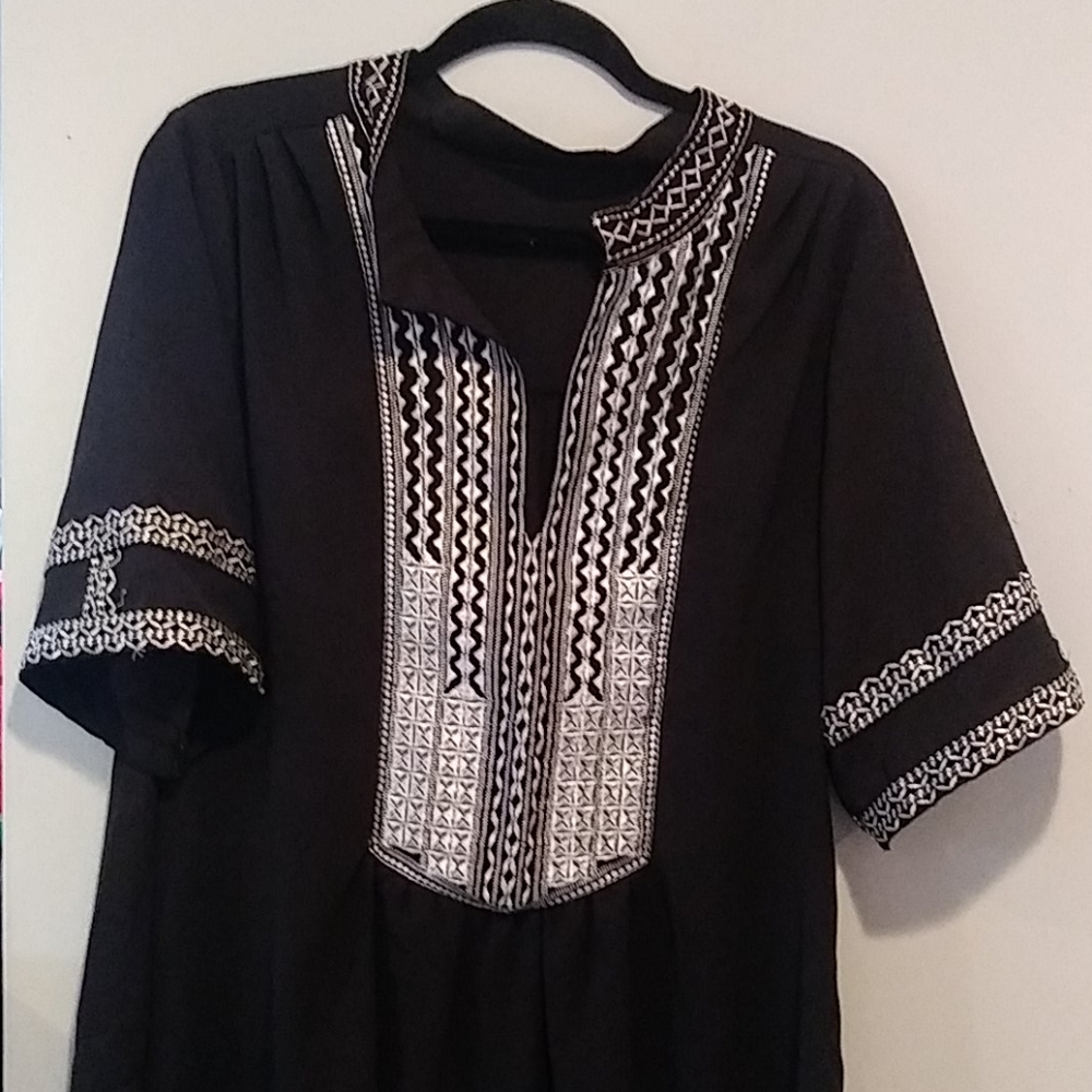 Silky oversized top